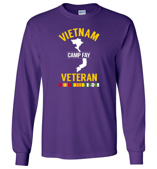 Load image into Gallery viewer, Vietnam Veteran &quot;Camp Fay&quot; - Men&#39;s/Unisex Long-Sleeve T-Shirt-Wandering I Store
