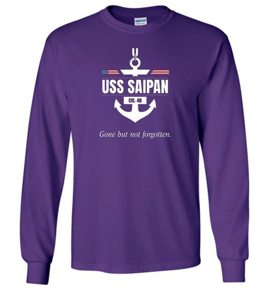 USS Saipan CVL-48 "GBNF" - Men's/Unisex Long-Sleeve T-Shirt