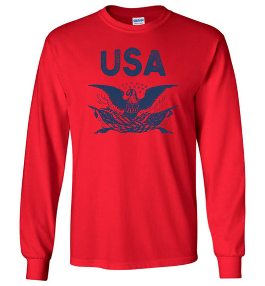 USA Eagle - Men's/Unisex Long-Sleeve T-Shirt