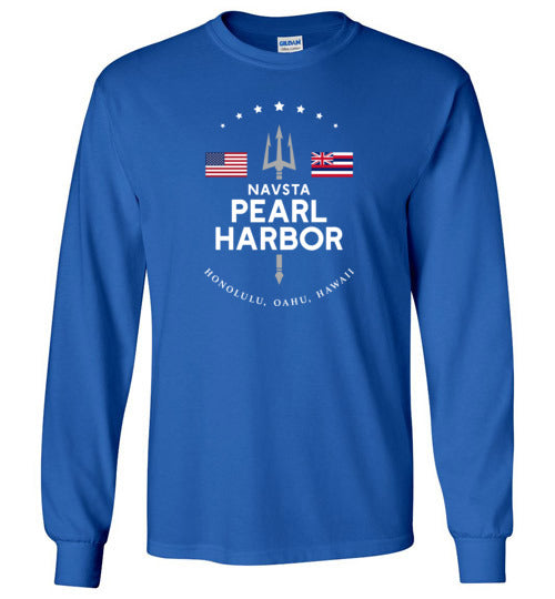 Load image into Gallery viewer, NAVSTA Pearl Harbor - Men&#39;s/Unisex Long-Sleeve T-Shirt-Wandering I Store
