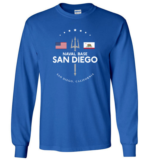Naval Base San Diego - Men's/Unisex Long-Sleeve T-Shirt-Wandering I Store
