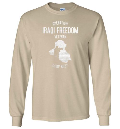 Load image into Gallery viewer, Operation Iraqi Freedom &quot;Camp Buzz&quot; - Men&#39;s/Unisex Long-Sleeve T-Shirt
