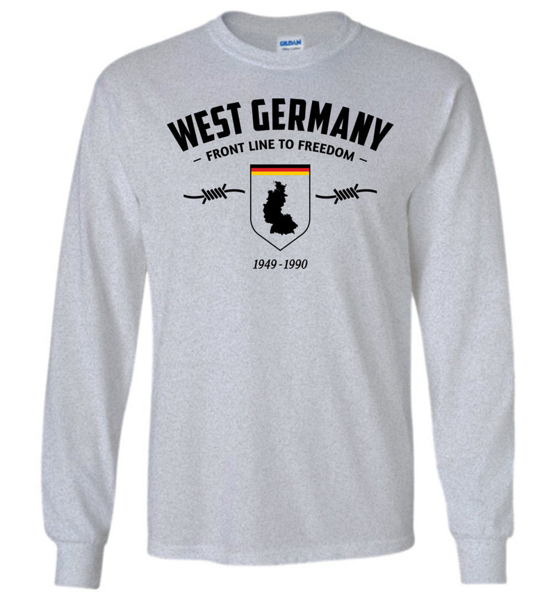 Load image into Gallery viewer, West Germany &quot;Front Line to Freedom&quot; - Men&#39;s/Unisex Long-Sleeve T-Shirt
