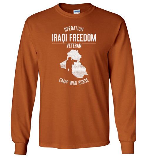 Load image into Gallery viewer, Operation Iraqi Freedom &quot;Camp War Horse&quot; - Men&#39;s/Unisex Long-Sleeve T-Shirt
