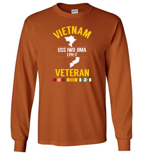 Load image into Gallery viewer, Vietnam Veteran &quot;USS Iwo Jima LPH-2&quot; - Men&#39;s/Unisex Long-Sleeve T-Shirt
