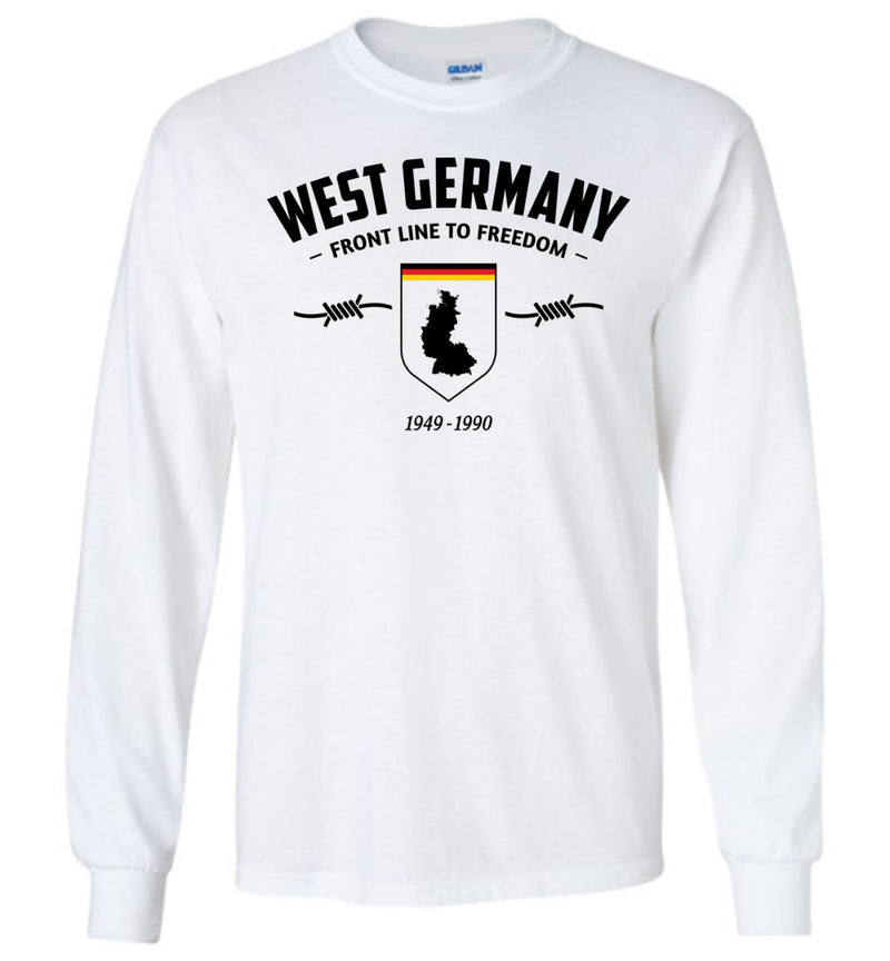 Load image into Gallery viewer, West Germany &quot;Front Line to Freedom&quot; - Men&#39;s/Unisex Long-Sleeve T-Shirt
