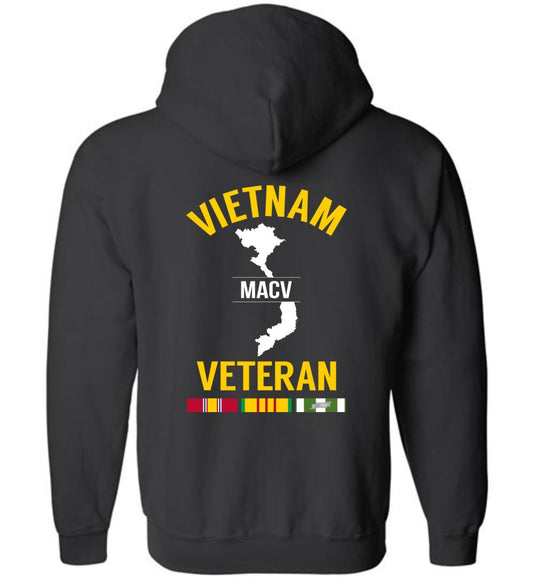Vietnam Veteran "MACV" - Men's/Unisex Zip-Up Hoodie
