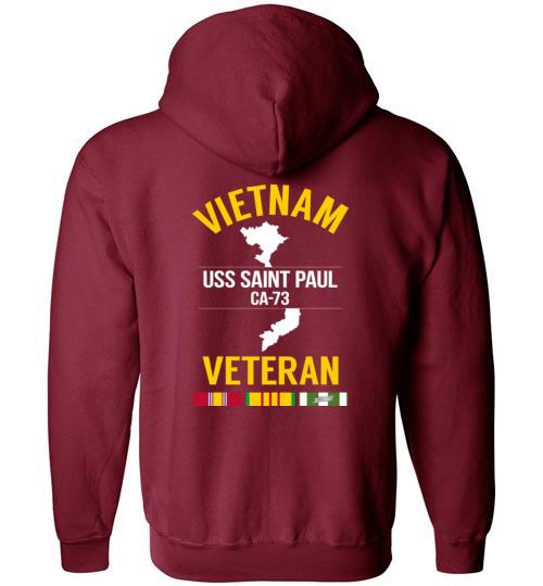 Vietnam Veteran "USS Saint Paul CA-73" - Men's/Unisex Zip-Up Hoodie