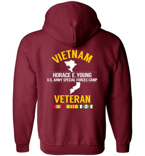Vietnam Veteran "Horace E. Young U.S. Army Special Forces Camp" - Men's/Unisex Zip-Up Hoodie