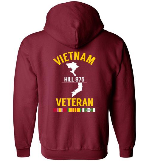 Vietnam Veteran "Hill 875" - Men's/Unisex Zip-Up Hoodie
