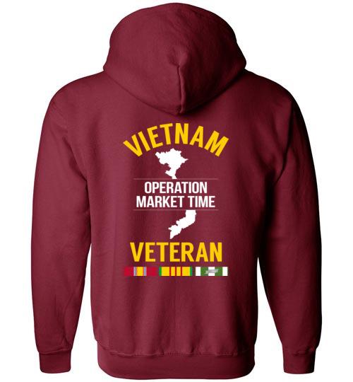 Load image into Gallery viewer, Vietnam Veteran &quot;Operation Market Time&quot; - Men&#39;s/Unisex Zip-Up Hoodie
