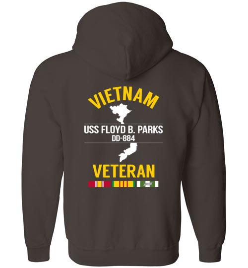 Load image into Gallery viewer, Vietnam Veteran &quot;USS Floyd B. Parks DD-884&quot; - Men&#39;s/Unisex Zip-Up Hoodie
