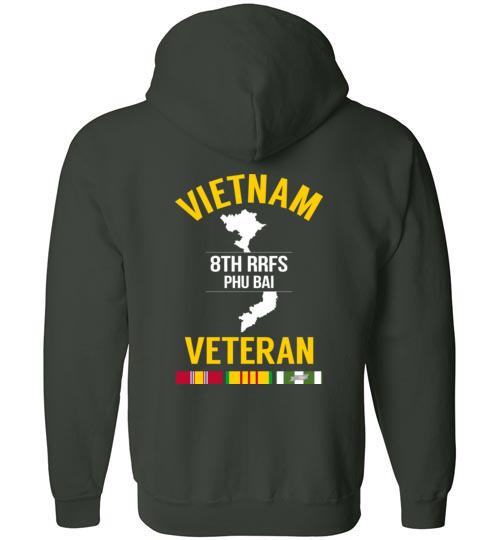 Load image into Gallery viewer, Vietnam Veteran &quot;8th RRFS Phu Bai&quot; - Men&#39;s/Unisex Zip-Up Hoodie
