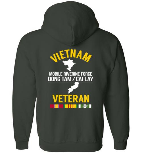 Vietnam Veteran "Mobile Riverine Force Dong Tam/Cai Lay" - Men's/Unisex Zip-Up Hoodie