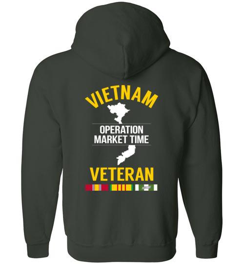 Load image into Gallery viewer, Vietnam Veteran &quot;Operation Market Time&quot; - Men&#39;s/Unisex Zip-Up Hoodie
