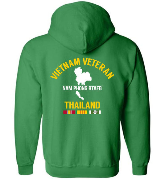 Vietnam Veteran Thailand "Nam Phong RTAFB" - Men's/Unisex Zip-Up Hoodie