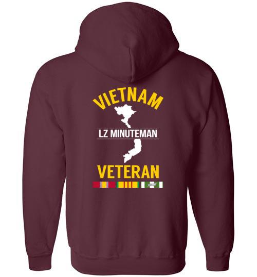 Load image into Gallery viewer, Vietnam Veteran &quot;LZ Minuteman&quot; - Men&#39;s/Unisex Zip-Up Hoodie
