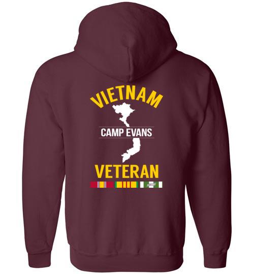 Load image into Gallery viewer, Vietnam Veteran &quot;Camp Evans&quot; - Men&#39;s/Unisex Zip-Up Hoodie
