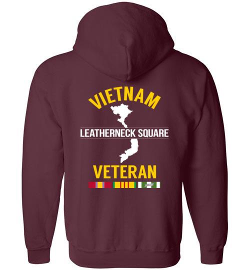 Load image into Gallery viewer, Vietnam Veteran &quot;Leatherneck Square&quot; - Men&#39;s/Unisex Zip-Up Hoodie
