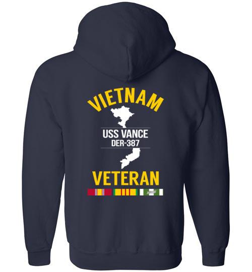 Load image into Gallery viewer, Vietnam Veteran &quot;USS Vance DER-387&quot; - Men&#39;s/Unisex Zip-Up Hoodie

