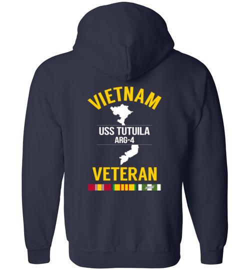 Load image into Gallery viewer, Vietnam Veteran &quot;USS Tutuila ARG-4&quot; - Men&#39;s/Unisex Zip-Up Hoodie
