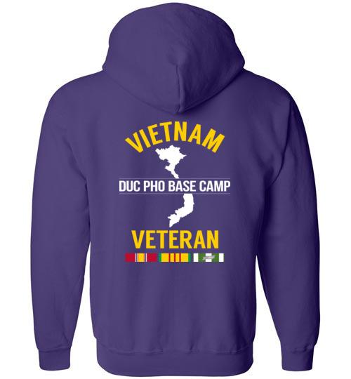 Load image into Gallery viewer, Vietnam Veteran &quot;Duc Pho Base Camp&quot; - Men&#39;s/Unisex Zip-Up Hoodie
