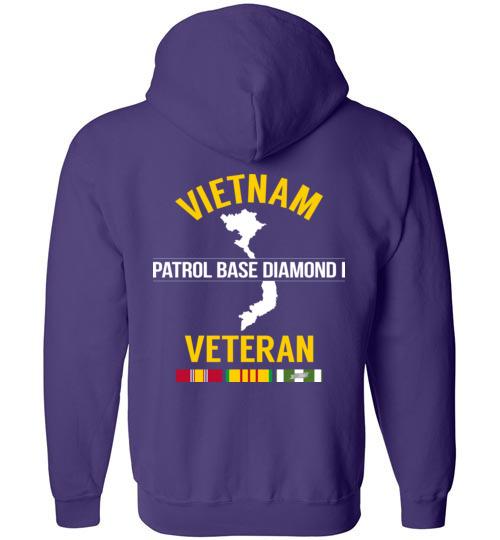 Vietnam Veteran "Patrol Base Diamond I" - Men's/Unisex Zip-Up Hoodie