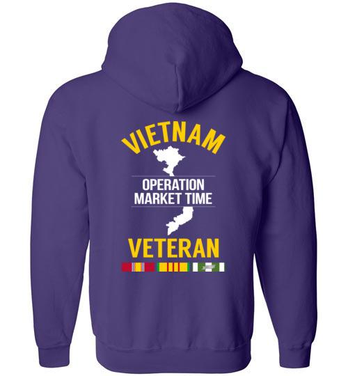 Vietnam Veteran "Operation Market Time" - Men's/Unisex Zip-Up Hoodie