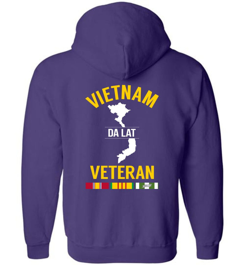 Load image into Gallery viewer, Vietnam Veteran &quot;Da Lat&quot; - Men&#39;s/Unisex Zip-Up Hoodie
