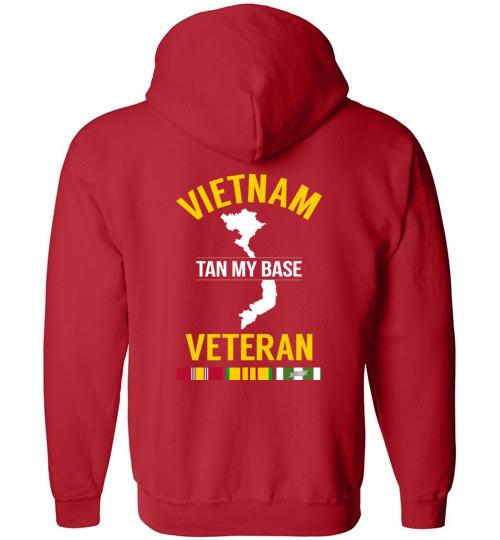 Load image into Gallery viewer, Vietnam Veteran &quot;Tan My Base&quot; - Men&#39;s/Unisex Zip-Up Hoodie
