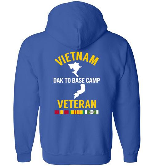 Vietnam Veteran "Dak To Base Camp" - Men's/Unisex Zip-Up Hoodie
