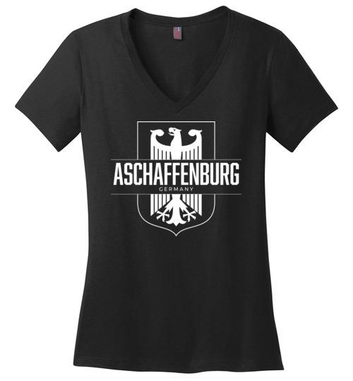 Aschaffenburg, Germany - Women's V-Neck T-Shirt