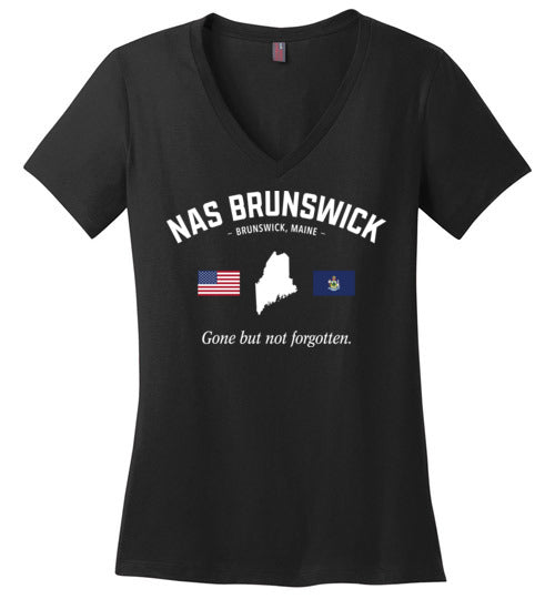 Load image into Gallery viewer, NAS Brunswick &quot;GBNF&quot; - Women&#39;s V-Neck T-Shirt-Wandering I Store
