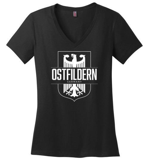 Ostfildern, Germany - Women's V-Neck T-Shirt