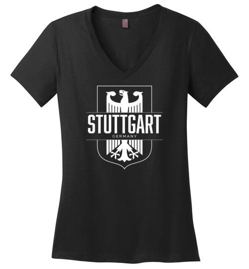 Load image into Gallery viewer, Stuttgart, Germany - Women&#39;s V-Neck T-Shirt
