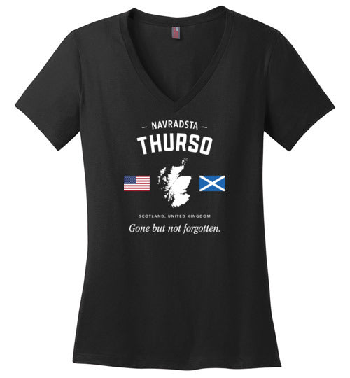 Load image into Gallery viewer, NAVRADSTA Thurso &quot;GBNF&quot; - Women&#39;s V-Neck T-Shirt-Wandering I Store
