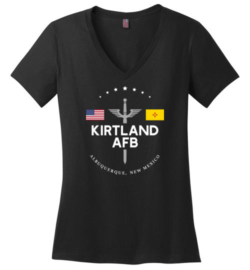 Kirtland AFB - Women's V-Neck T-Shirt-Wandering I Store