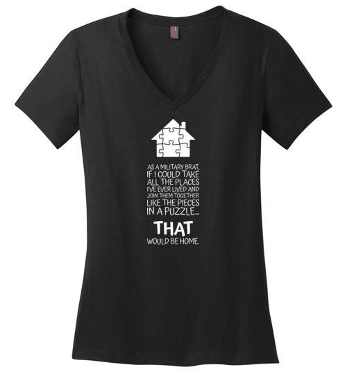 Load image into Gallery viewer, Pieces in a Puzzle - Women&#39;s V-Neck T-Shirt
