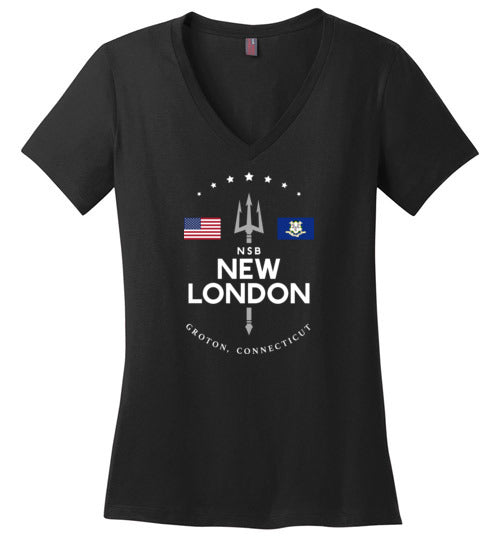 NSB New London - Women's V-Neck T-Shirt-Wandering I Store