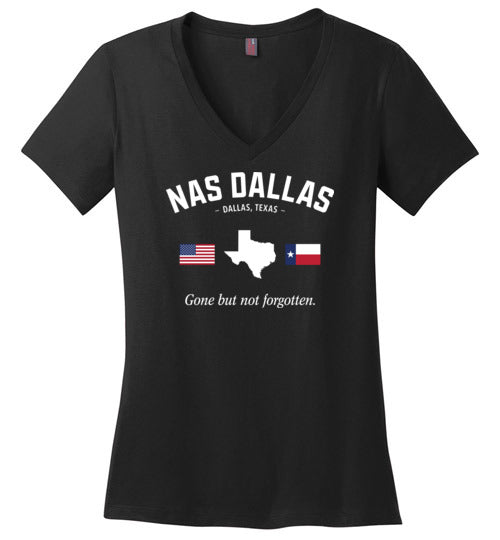 NAS Dallas "GBNF" - Women's V-Neck T-Shirt-Wandering I Store