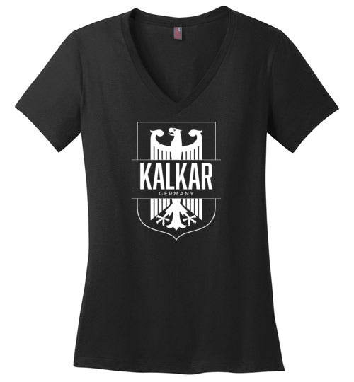 Kalkar, Germany - Women's V-Neck T-Shirt-Wandering I Store