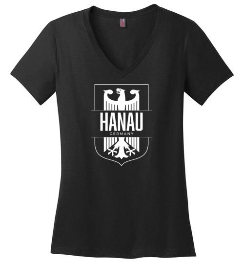 Load image into Gallery viewer, Hanau, Germany - Women&#39;s V-Neck T-Shirt
