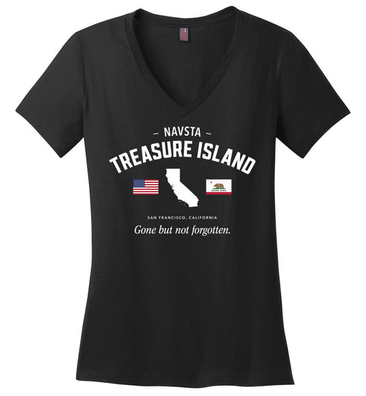 NAVSTA Treasure Island "GBNF" - Women's V-Neck T-Shirt