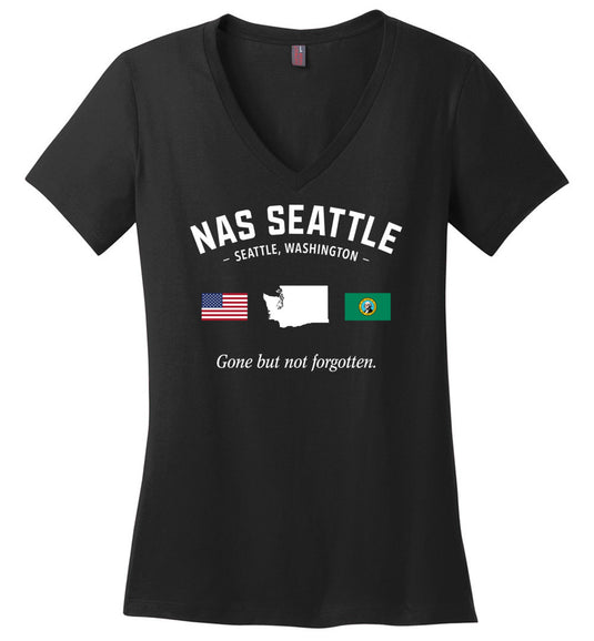 NAS Seattle "GBNF" - Women's V-Neck T-Shirt