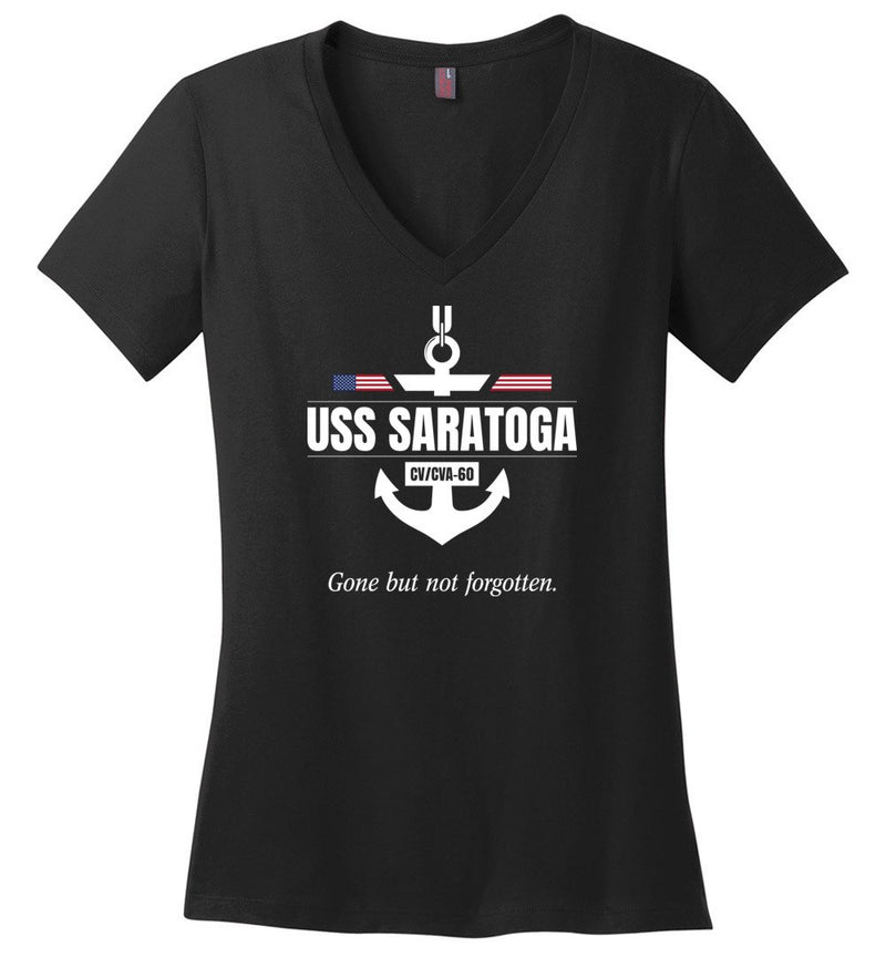 Load image into Gallery viewer, USS Saratoga CV/CVA-60 &quot;GBNF&quot; - Women&#39;s V-Neck T-Shirt
