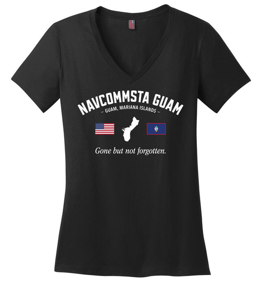 NAVCOMMSTA Guam "GBNF" - Women's V-Neck T-Shirt