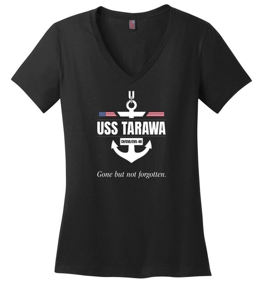 USS Tarawa CV/CVA/CVS-40 "GBNF" - Women's V-Neck T-Shirt