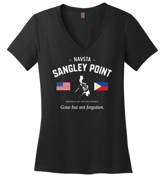 NAVSTA Sangley Point "GBNF" - Women's V-Neck T-Shirt