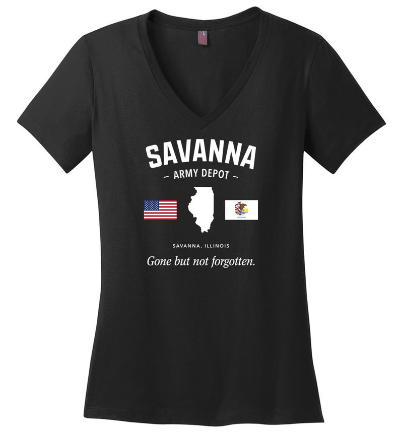Load image into Gallery viewer, Savanna Army Depot &quot;GBNF&quot; - Women&#39;s V-Neck T-Shirt
