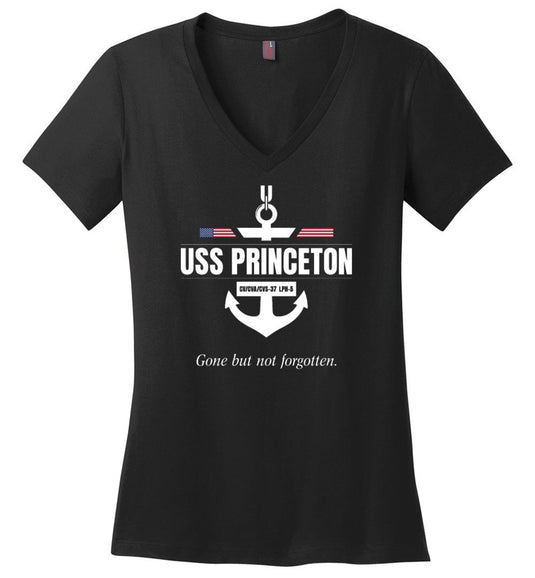 USS Princeton CV/CVA/CVS-37 LPH-5 "GBNF" - Women's V-Neck T-Shirt